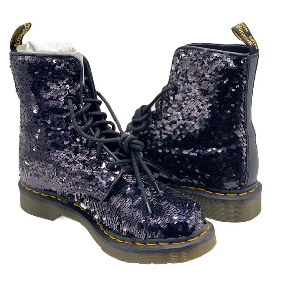 Rare Dr. Martens 1460 Pascal Sequin Boots NIB - Picture 5 of 13